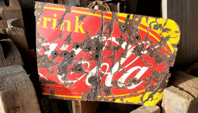 1920-30's 1/2 of Coke sign