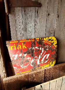 1920-30's 1/2 of Coke sign - Photo 3