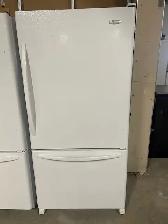 Réfrigérateur blanche 32'' congélateur au bas Whirlpool Gold
