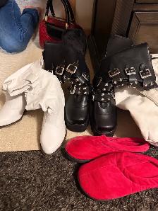 woman’s clothing, bags and shoes