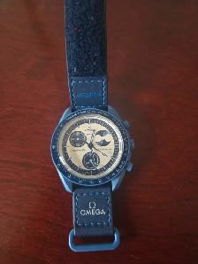 OMEGA Swatch Super bluemoonphase LIMITED - Photo 4