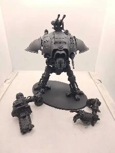 Warhammer 40k Imperial Knights Rough Knight Primed Black AS IS