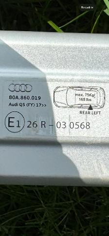 Mécanisme de serrage des barres Audi Q5 2018 - Photo 7