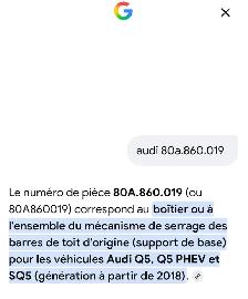 Mécanisme de serrage des barres Audi Q5 2018 - Photo 8