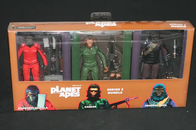 NECA PLANET OF THE APES SERIES 3 SDCC 2015 3-PACK ALDO, CAESAR