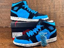 AIR JORDAN 1 MID ''DARK POWDER BLUE'' 2014