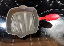 New Iron 6'' Square Iron Grill Pan With Handle - Photo 2