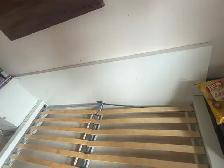 Wooden KING size white bed frame set with 2 slats - Photo 5