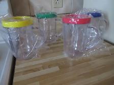 4 VERRES/TASSES MAGIC BULLET (VRAI MARQUE) AVEC ANNEAUX NEUF