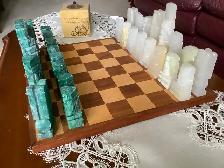 Chess Game - Chess Board and Onyx Chessmen - Photo 5