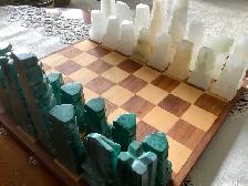 Chess Game - Chess Board and Onyx Chessmen - Photo 6