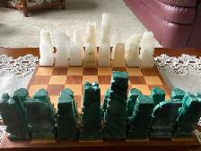 Chess Game - Chess Board and Onyx Chessmen - Photo 7