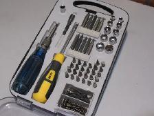 50 Piece Socket/Screwdriver Set, with Storage Case