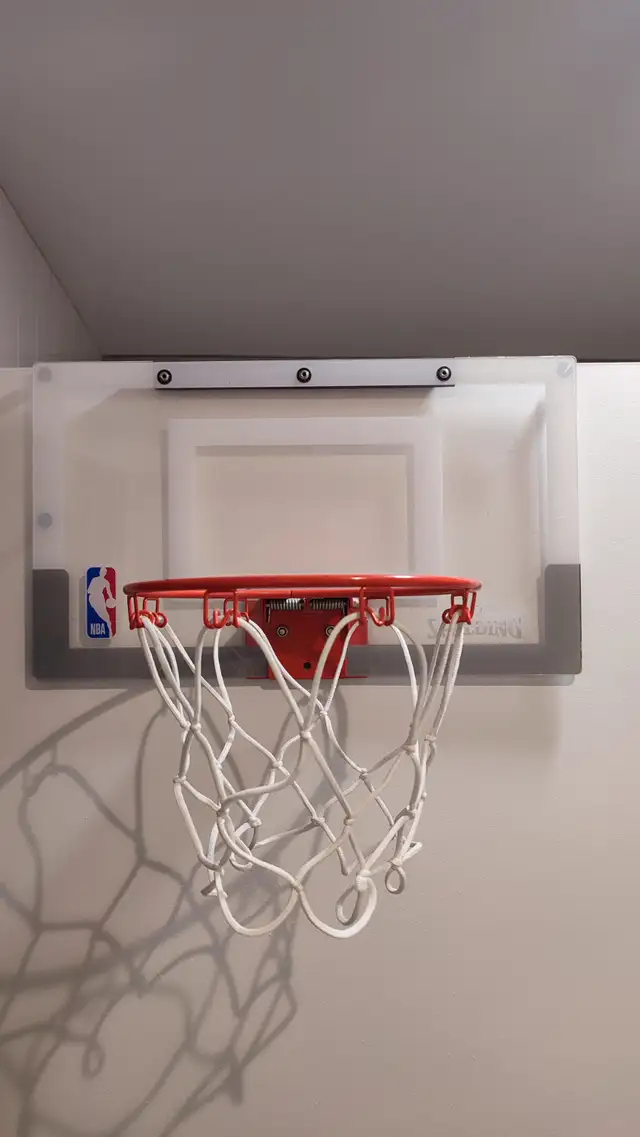 Spalding NBA Slam Jam Over-The-Door Mini Basketball Hoop