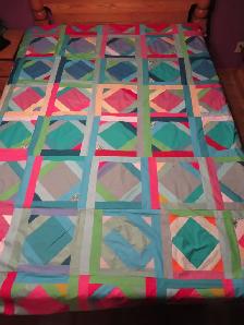 COURTE POINTE FAIT A LA MAIN NEUVE RECTANGULAIRE COULEUR