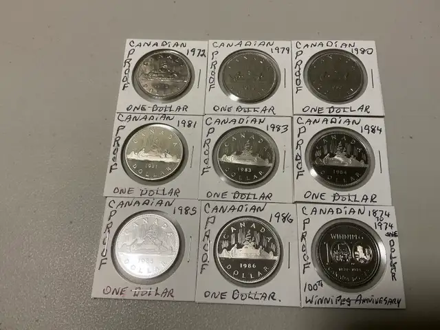 Sets of Canadian specialty coins for sale.