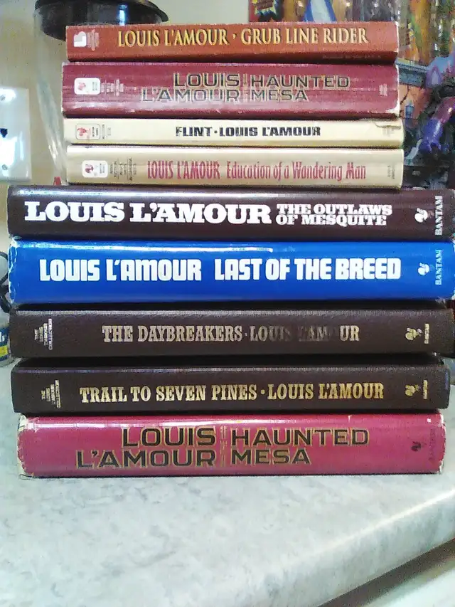 Lot of 9 Louis Lamour Novels Take them all for $15