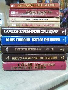 Lot of 9 Louis Lamour Novels Take them all for $15