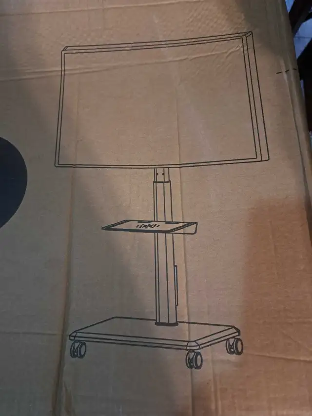 Mobile TV Stand DTF4001WHT