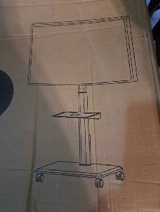 Mobile TV Stand DTF4001WHT