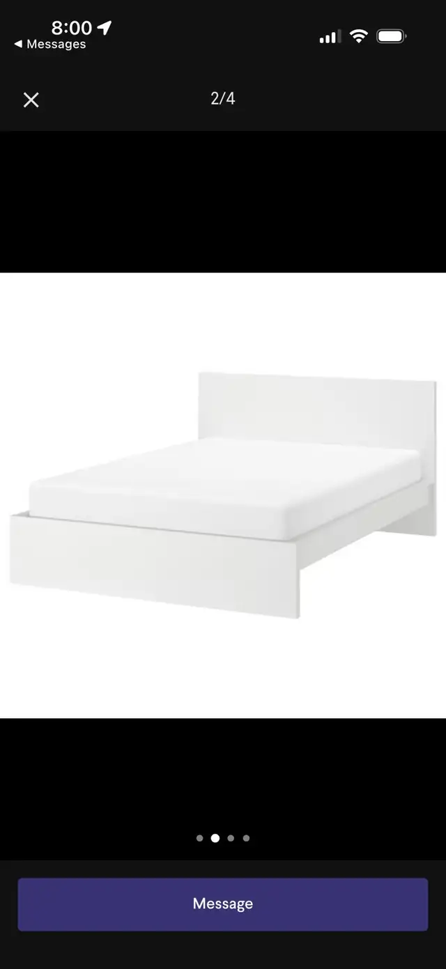 IKEA Queen Bed Frame   BedStory 10" Mattress - $200