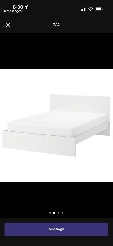 IKEA Queen Bed Frame   BedStory 10" Mattress - $200