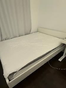 IKEA Queen Bed Frame   BedStory 10" Mattress - $200 - Photo 2