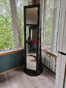 Full-length Mirror Jewelry Cabinet