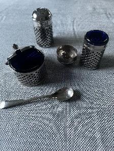 Salt & pepper and mustard jar with spoon $65.00 - Photo 2