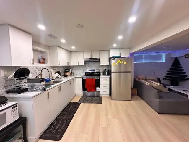 private room in three bedroom basement