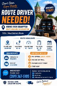 Urgent Driver Needed