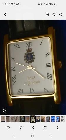 Navy Watch 24k gold plating - Photo 2