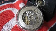 1880's DOUBLE DIAL CHRONOGRAPH POCKET WATCH SINGLE BUTTON