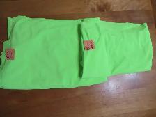 TISSU/MATERIEL FLUO 4 COULEURS ORANGE/VERT/JAUNE/ROSE - Photo 2