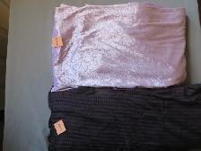 TISSU/MATERIEL LILAS ET MAUVE