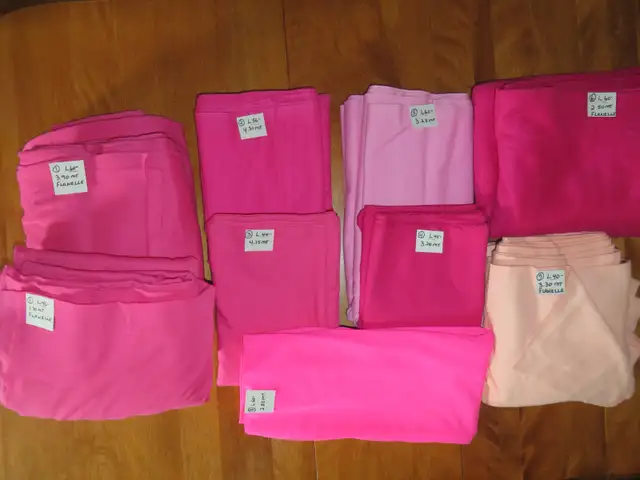 TISSU/MATERIEL DIFF 7 CHOIX DE ROSE