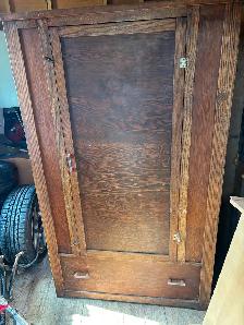 Vintage Wooden Wardrobe