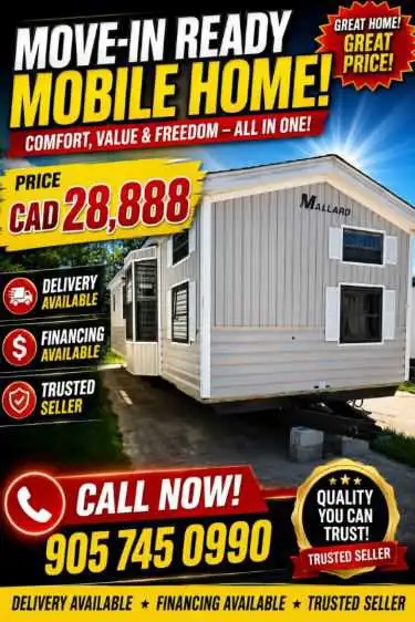 2001 MALLARD 4 SEASON MOBILE HOME 3 BEDROOM