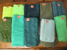 TISSU/MATERIEL 10 CHOIX DE VERT