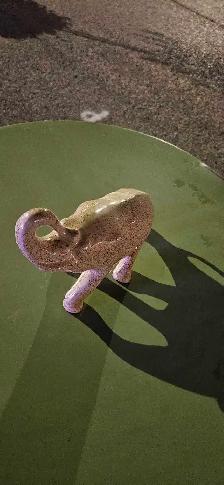 Statuette éléphant en céramique - Photo 3