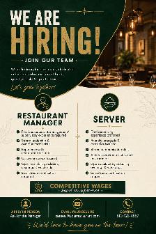Restaurent Manager & Server