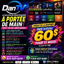 coupez le câble, DanTV vous offre la télé, films, séries,ppv