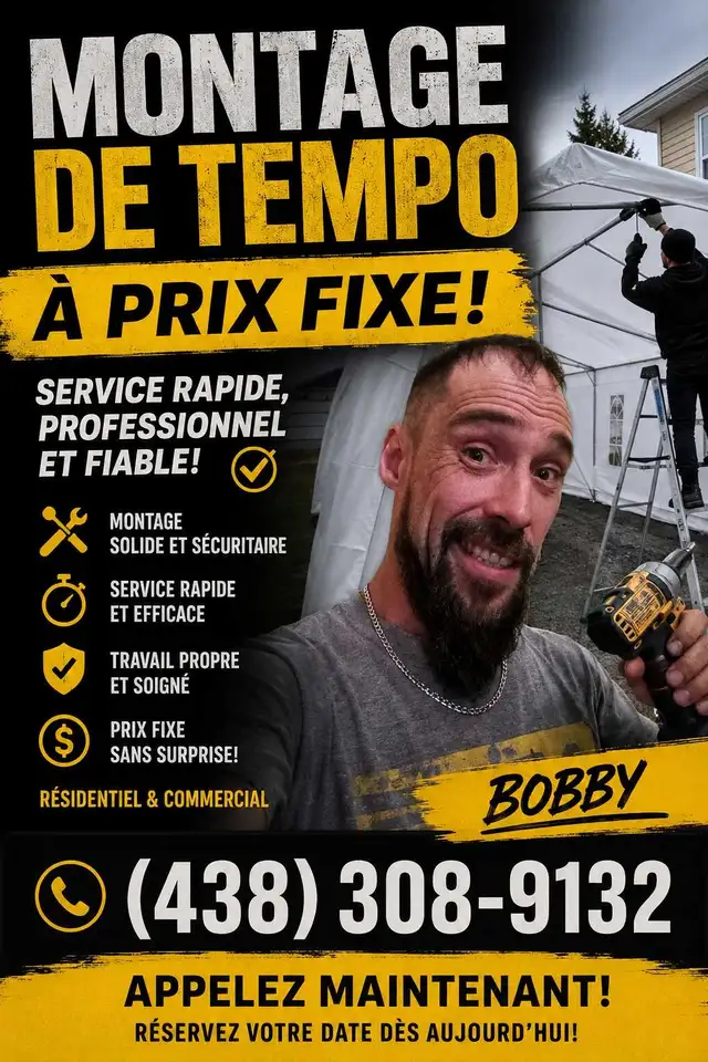 Montage de tempo a prix fixe