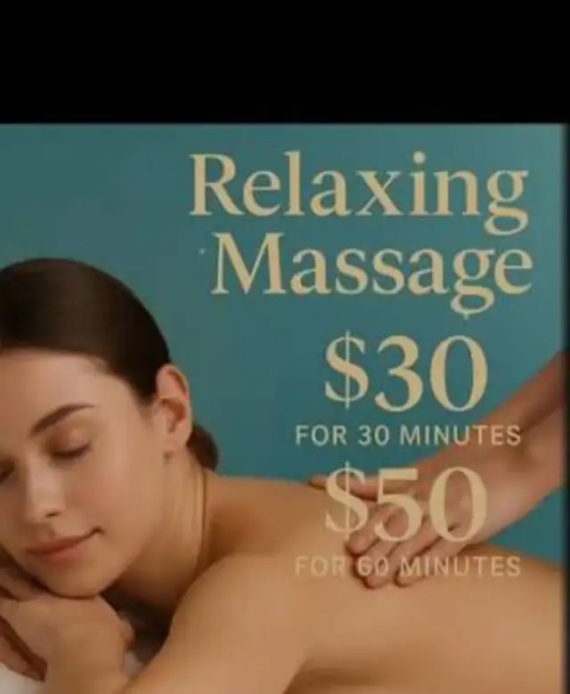 $30 LADIES MASSAGE