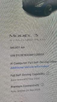 2021 Tesla Model 3 STANDARD RANGE PLUS, NO ACCIDENT, WHITE INTER - Photo 12
