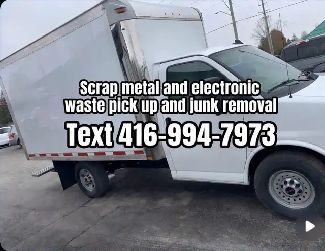 Free pick up of scrap metal,  electronic waste and junk removal
