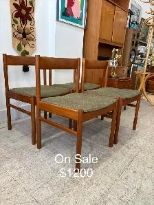 Vintage Teak Dining Chairs - Free Delivery!