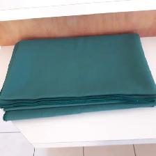 BELLE GRANDE NAPPE NEUVE VERTE 5x7 PIEDS 100% POLYESTER: $20.00 - Photo 2