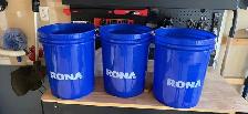 Gardening / construction pails - qty=3.  New 5 gallon