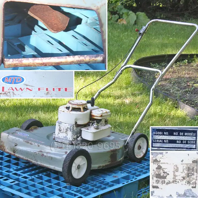 Tondeuse à gazon 22' Briggs & Stratton lawn mower VINTAGE 1975